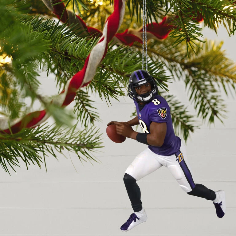 Hallmark NFL Baltimore Ravens Lamar Jackson Ornament - Image 2