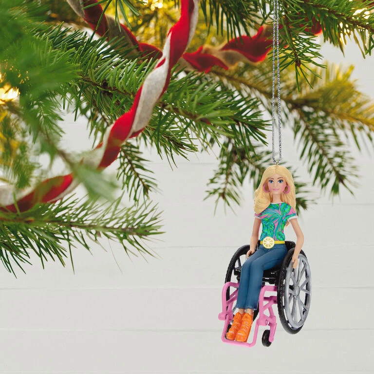 Hallmark Barbie™ Fashionista With Wheelchair Ornament - Image 2