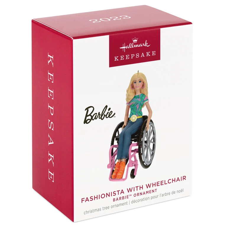 Hallmark Barbie™ Fashionista With Wheelchair Ornament - Image 4