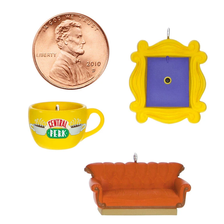 Hallmark Mini Friends Coffee Cup, Frame And Couch Ornaments, Set Of 3 - Image 7