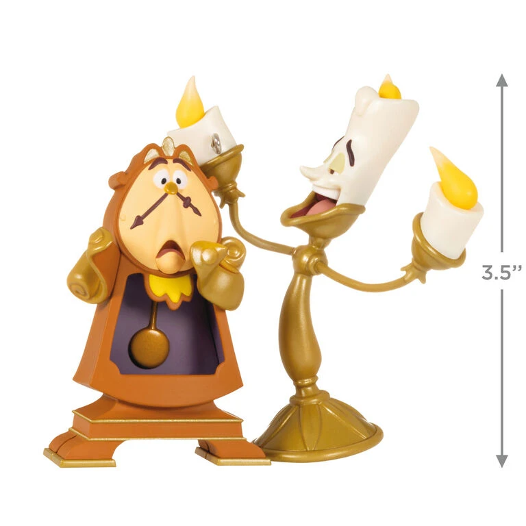 Hallmark Disney Beauty And The Beast Lumiere And Cogsworth Ornament - Image 3