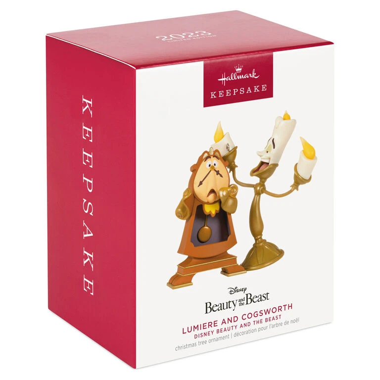 Hallmark Disney Beauty And The Beast Lumiere And Cogsworth Ornament - Image 4