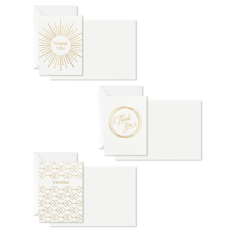 Hallmark Elegant Dimensions Boxed Blank Thank-You Notes Assortment, Pack Of 120 - Image 2