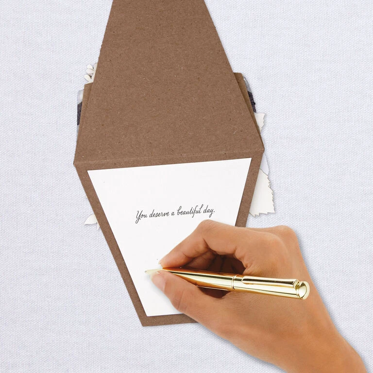 Hallmark Flower Bouquet Beautiful Day Birthday Card - Image 6