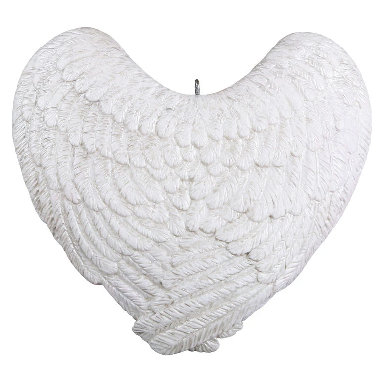Hallmark Forever Loved Memorial Heart And Angel Wings Text Personalized Ornament - Image 4