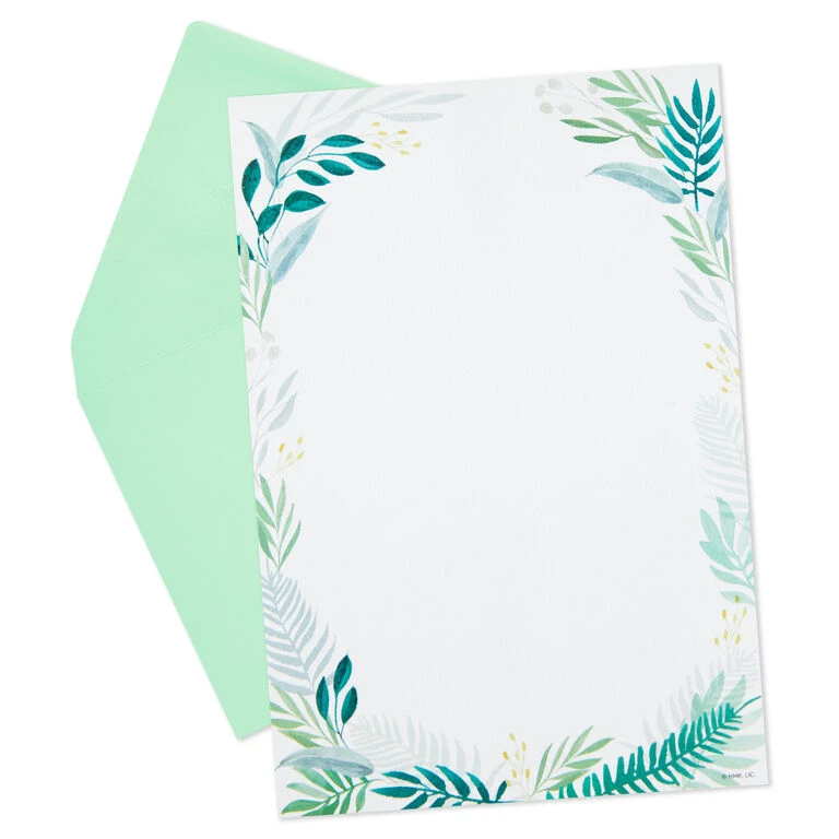 Hallmark Fern Border Stationery Set, 20 Sheets - Image 2