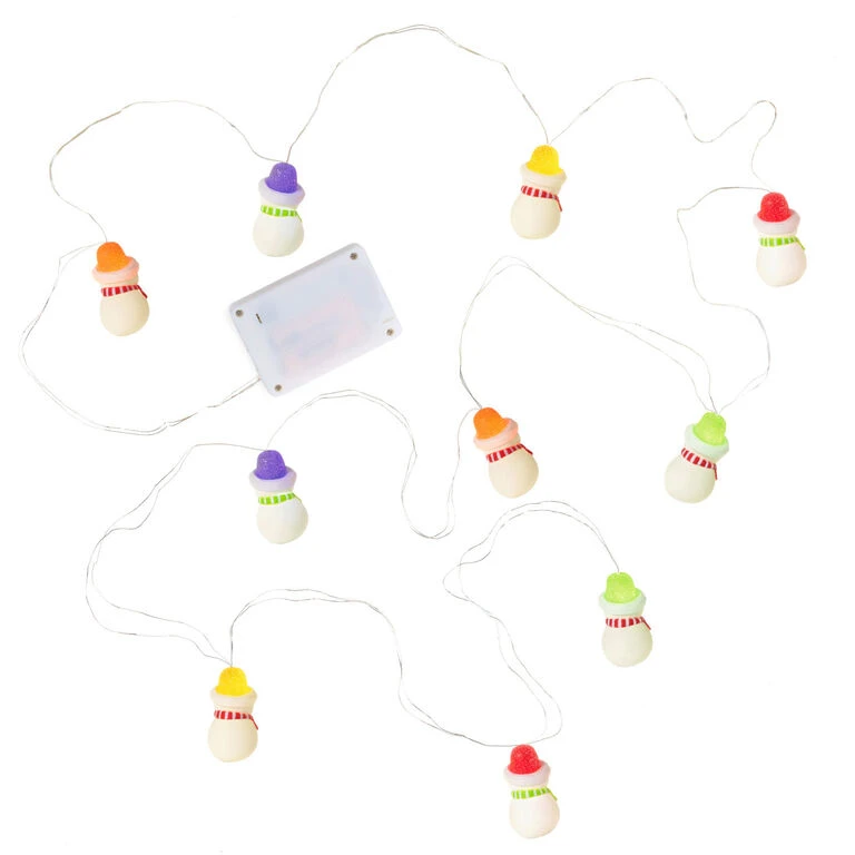 Hallmark Gumdrop Snowman 10-Light Christmas String Lights, 10' - Image 6