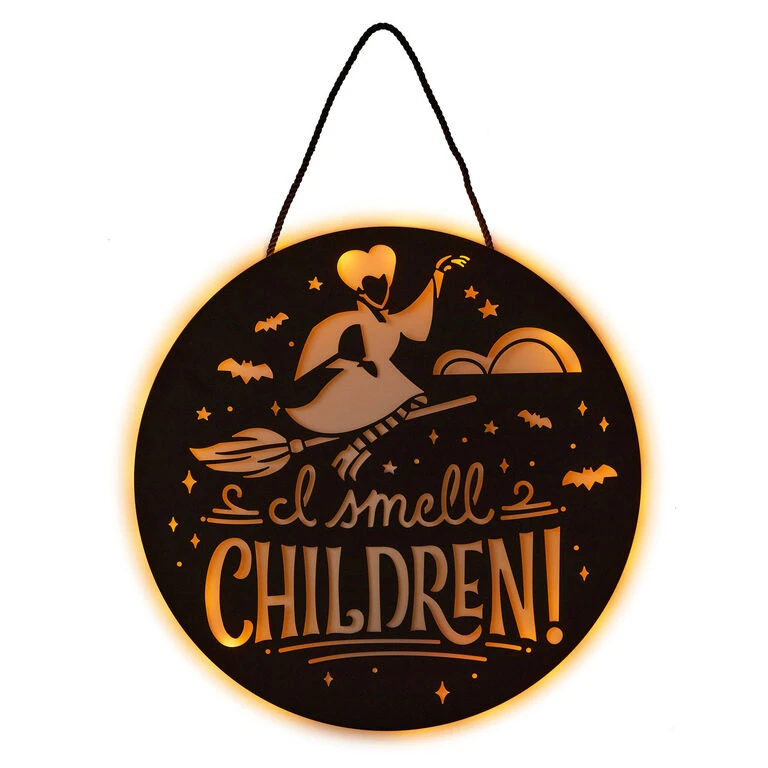 Hallmark Disney Hocus Pocus I Smell Children Porch Decor With Light - Image 3