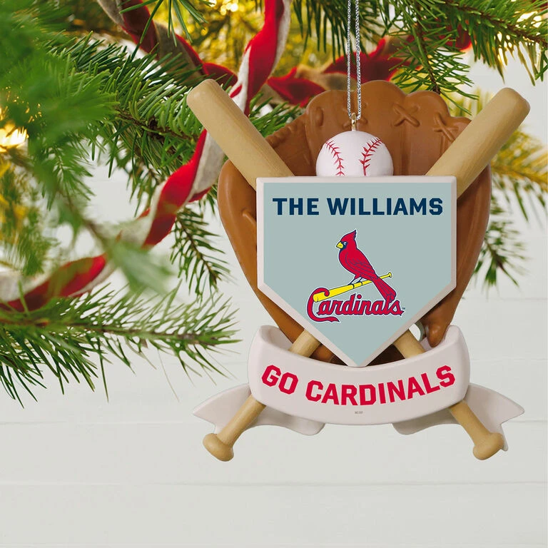 MLB Baseball Personalized Ornament, Cardinals™ - Image 2