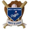 MLB Baseball Personalized Ornament, Dodgers™