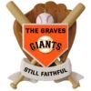 MLB Baseball Personalized Ornament, Giants™