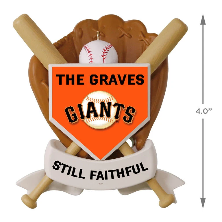 MLB Baseball Personalized Ornament, Giants™ - Image 4