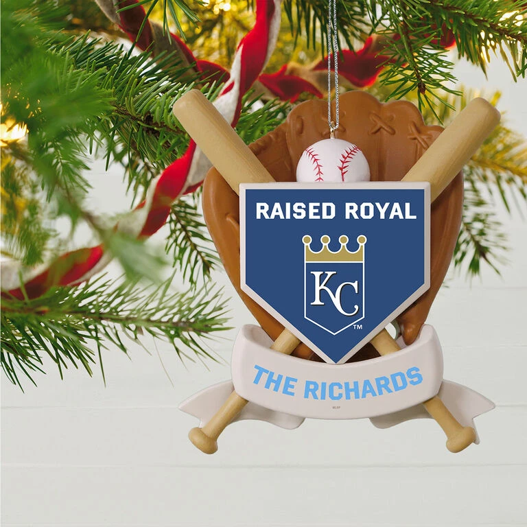 MLB Baseball Personalized Ornament, Royals™ - Image 2