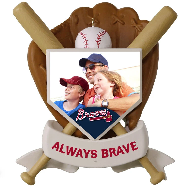 MLB Baseball Personalized Photo Ornament, Braves™