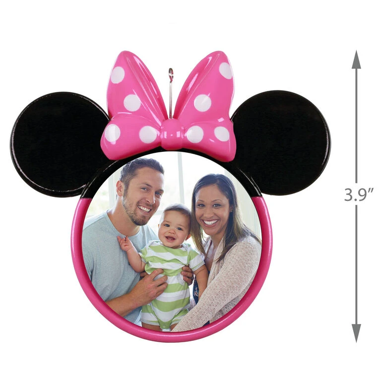 Hallmark Disney Minnie Mouse Ears Silhouette Personalized Photo Ornament - Image 3