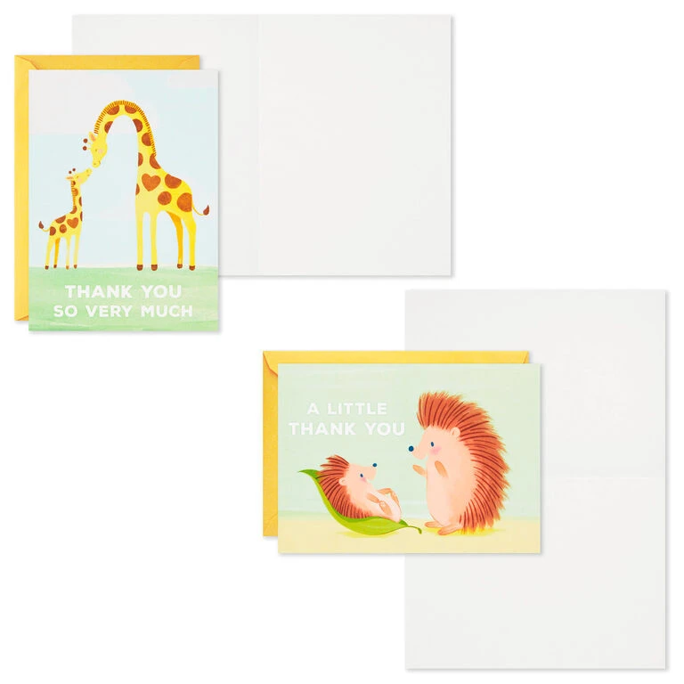 Hallmark Mom And Baby Animal Assortment Blank Thank-You Notes, Pack Of 48 - Image 4