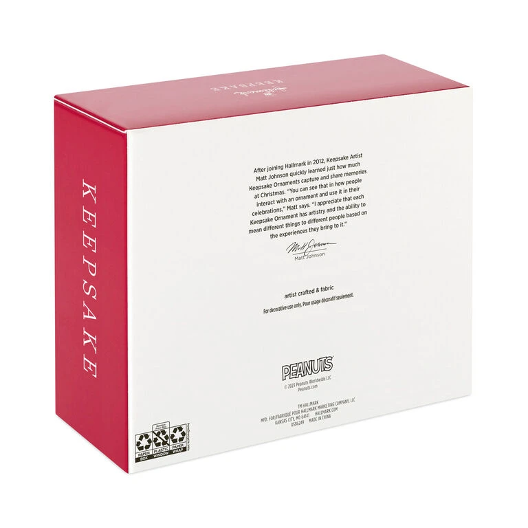 Hallmark Mini The Peanuts® Gang Snoopy Christmas Tree Topper And Tree Skirt, Set Of 2 - Image 6