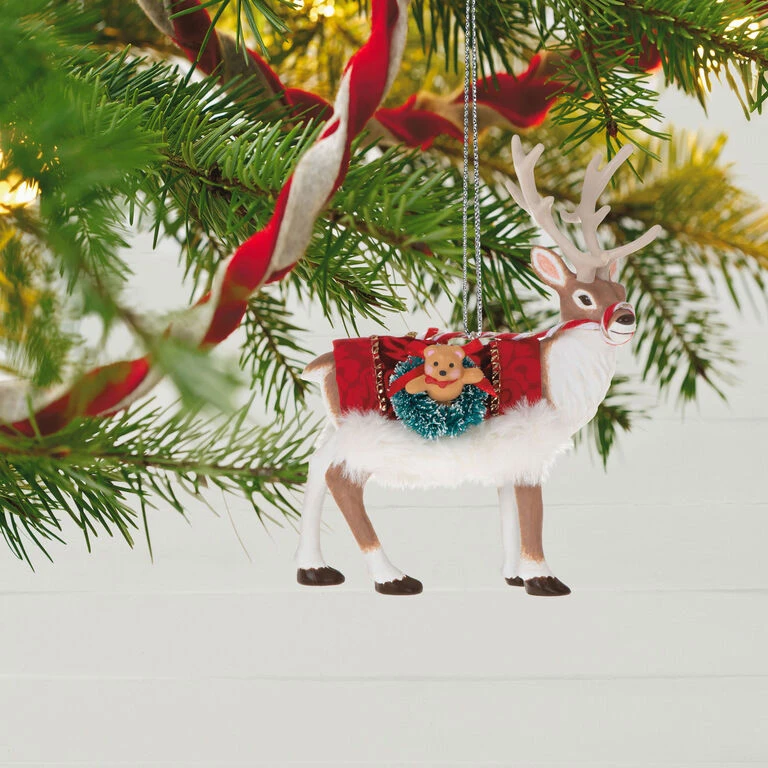 Hallmark Father Christmas's Reindeer Ornament - Image 2