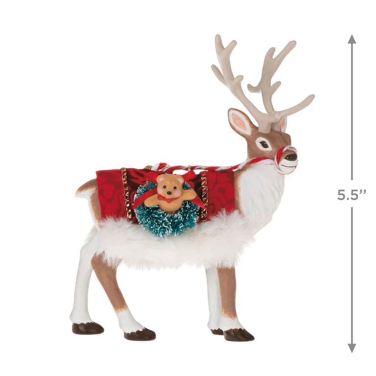 Hallmark Father Christmas's Reindeer Ornament - Image 3