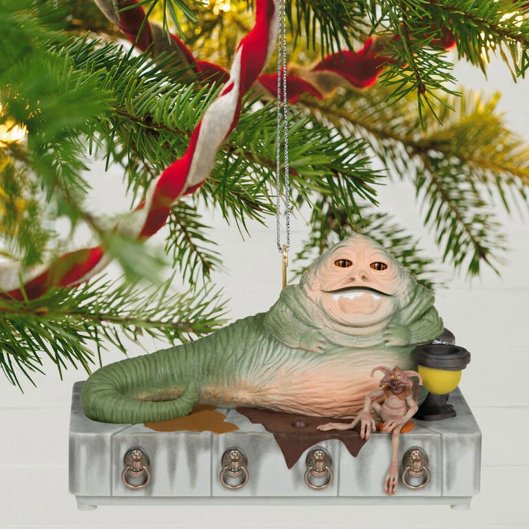 Hallmark Star Wars: Return Of The Jedi™ Jabba The Hutt™ Ornament With Sound And Motion - Image 2