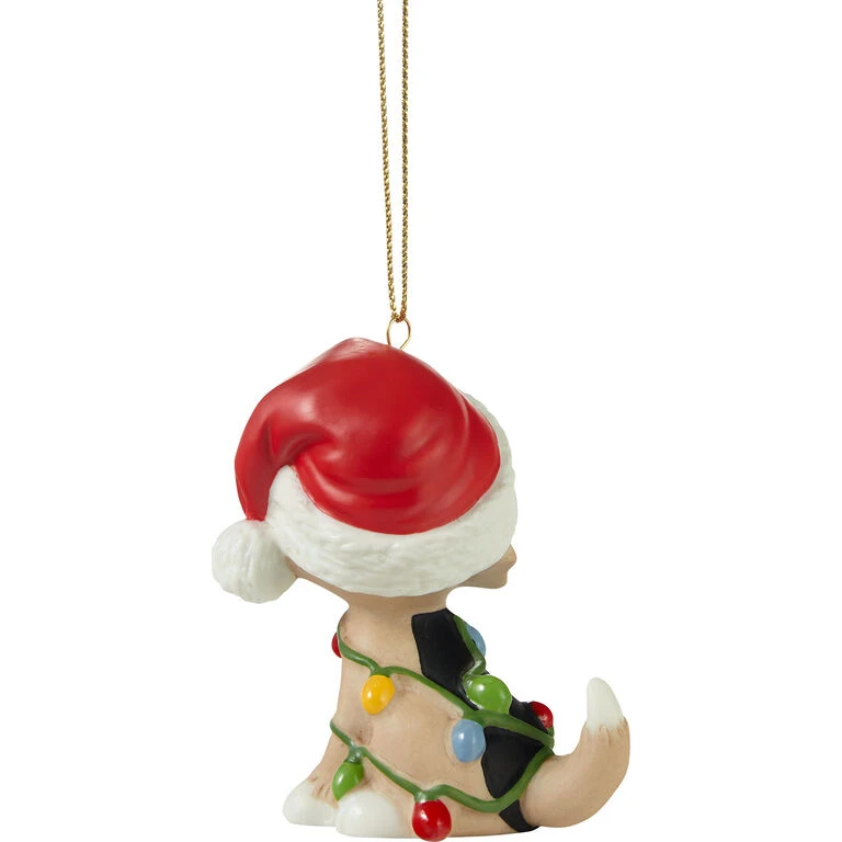 Precious Moments Tangled In Christmas Fun Dog 2023 Ornament, 2.7" - Image 2