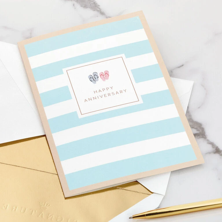 Hallmark Tropical Beach Scene 3D Pop-Up Anniversary Card - Image 5