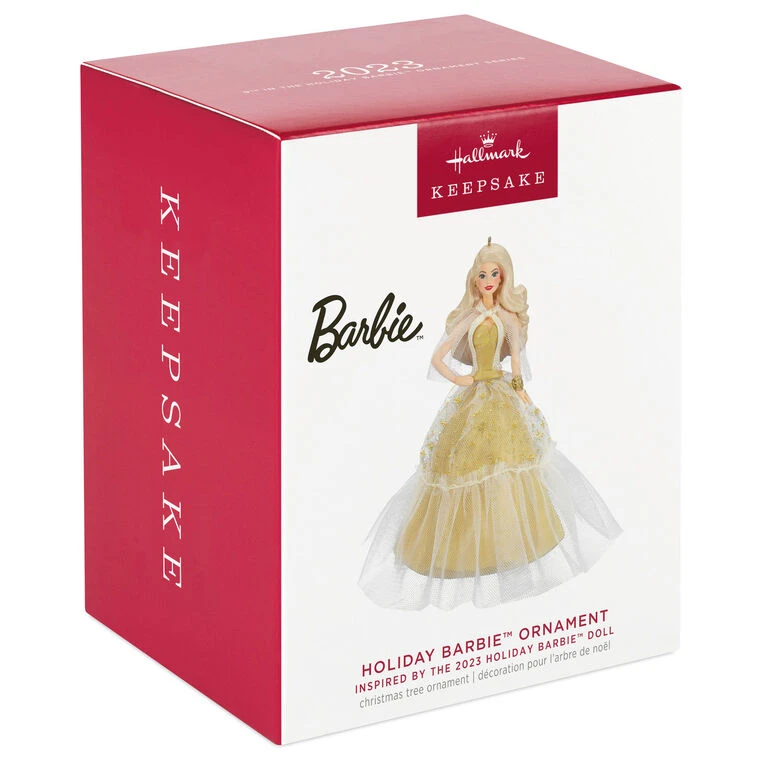 Hallmark 2023 Holiday Barbie™ Ornament - Image 4
